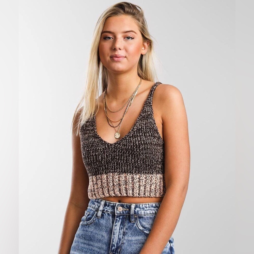 Intimately Free People Here All Day Brami knit crop top XS